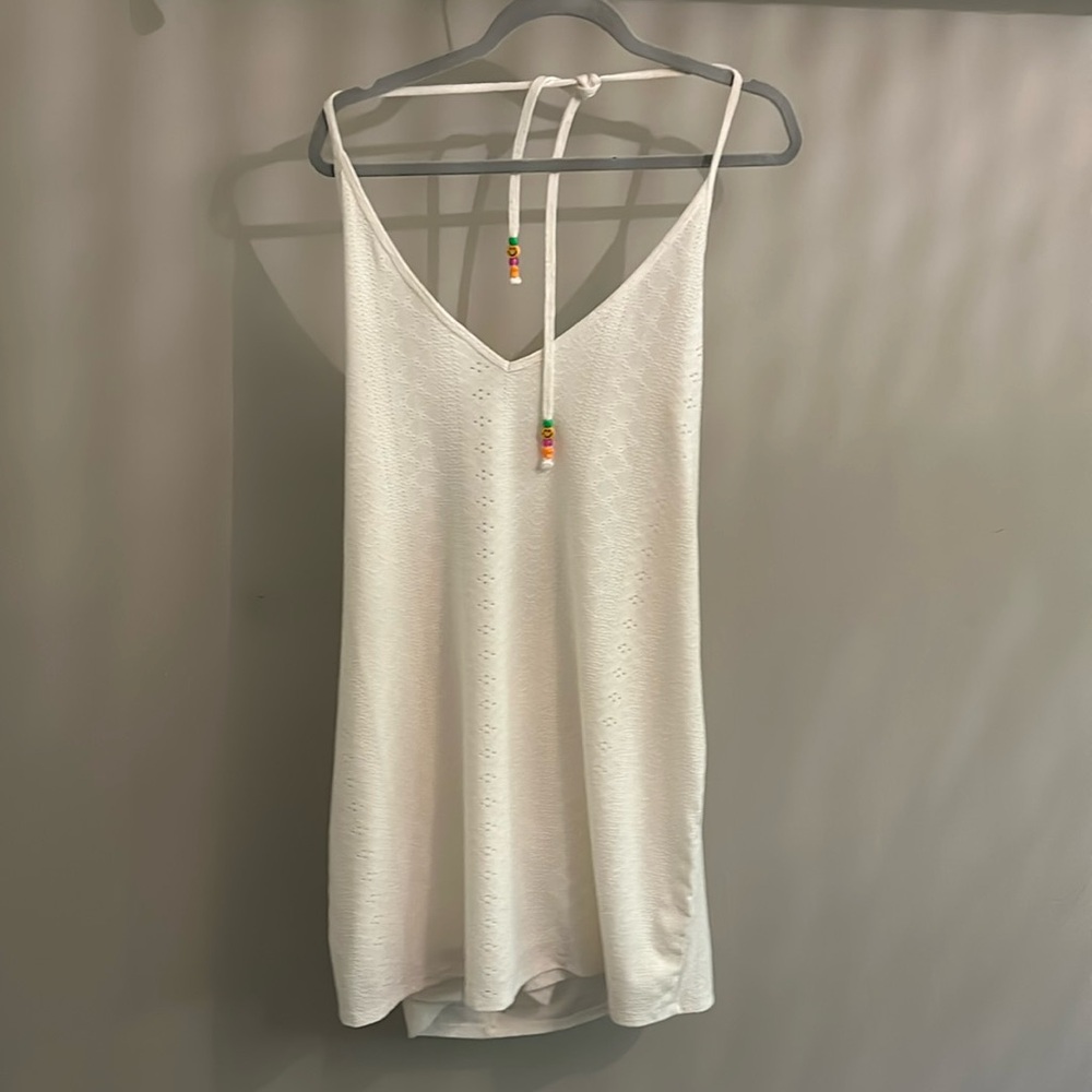 White Swimsuit Cover-Up